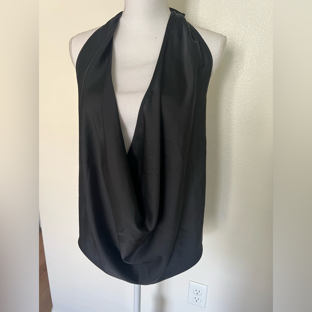 Elegant Black Halter Top